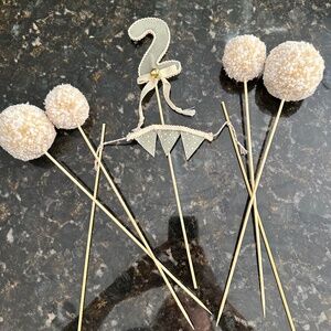 Birthday Cake Pom Poms